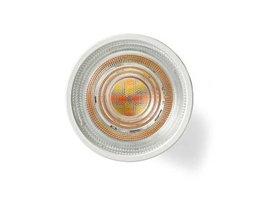 Nedis SmartLife - LED-pære for søkelys - GU10 - 4.7 W (ekvivalent 45 W) - klasse F - RGB/varmt til kjølig hvitt lys - 2200-6500 K - hvit
