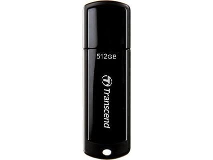 Transcend JetFlash 700 - USB flash-enhet - 512 GB - USB 3.1 Gen 1 - svart