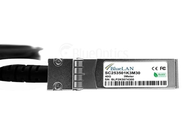 BlueOptics 747641301-BL, 3 m, QSFP, 4xSFP+, Hankjønn/hankjønn