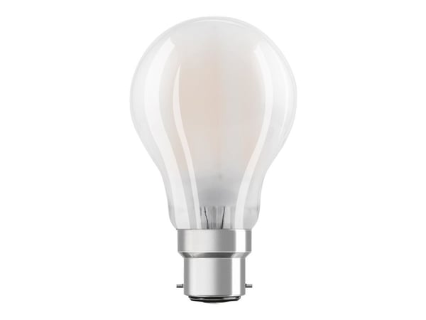OSRAM LED STAR - LED-filamentlyspære - mattslipt finish - B22d - 6.5 W (ekvivalent 60 W) - klasse E - varmt hvitt lys - 2700 K