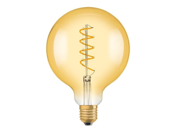 OSRAM Vintage 1906 - LED-filamentlyspære - form: globus - klar finish - E27 - 4 W (ekvivalent 28 W) - klasse G - komfort varmt hvitt lys - 2000 K -...