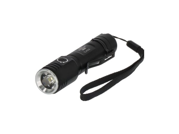 Brennenstuhl 1173750005, Käsikokoinen taskulamppu, Musta, Alumiini, Painikkeet, IP44, LED