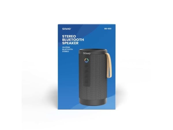 SAVIO BS-033 Bluetooth STEREO-kaiutin, 2x5W musta, AUX, SD, TWS