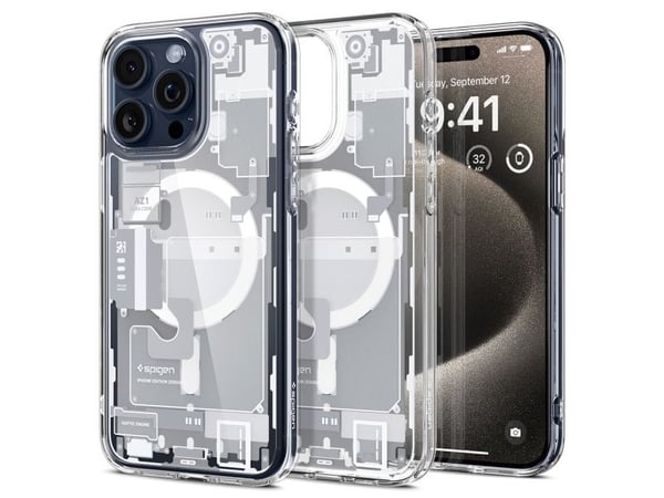 Spigen ACS07034, Etui, Apple, iPhone 15 Pro Max, 17 cm (6.69"), Hvit