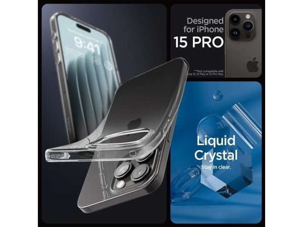 Spigen Liquid Crystal, Etui, Apple, iPhone 15 Pro, 15,5 cm (6.1"), Flerfarget