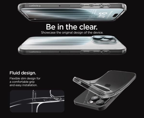 Spigen Liquid Crystal, Etui, Apple, iPhone 15 Pro, 15,5 cm (6.1"), Flerfarget