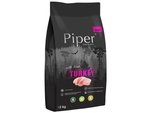 DOLINA NOTECI Piper Junior kalkkunan kanssa - koiran kuivaruoka - 12kg