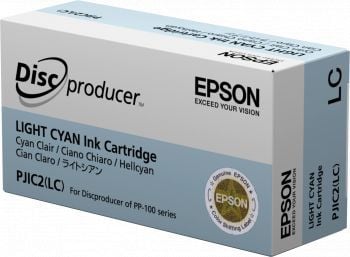 Epson Discproducer PJIC7(LC) - Lys cyan - original - blekkpatron - for Discproducer PP-100, PP-100AP, PP-100II, PP-100IIBD, PP-100III, PP-100N, PP-...