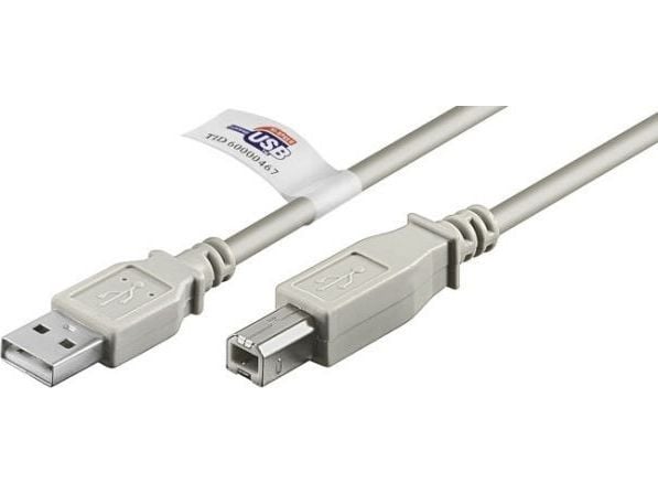 goobay - USB-kaapeli - USB Type B (uros) - USB (uros) - USB 2.0 - 5 m - harmaa