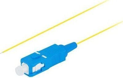 Lanberg - Pigtail - SC/UPC enkelläge - 2 m - 0.9 mm - fiberoptisk - 9 / 125 mikrometer - gul