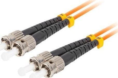 Lanberg - Koblingskabel - ST/UPC-multimodus (hann) til ST/UPC-multimodus (hann) - 1 m - 3 mm - fiberoptisk - dupleks - 50 / 125 mikroner - OM2 - ha...