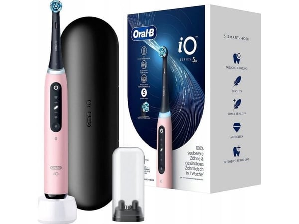 Oral-B iO5 elektrisk tannbørste rosa BR00305 - 5 moduser, app, trykksensor