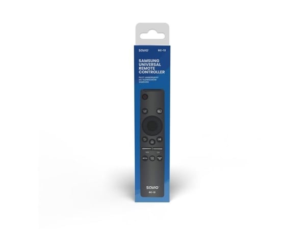 Savio RC-12 remote control IR Wireless TV Press buttons, TV, IR trådlös, Tryckknappar, Svart