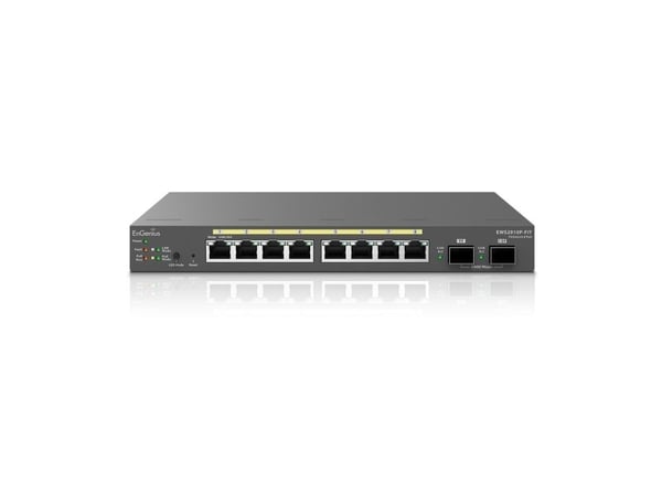 EnGenius Fit EWS2910P-FIT - Switch - L2+ - Styrt - 8 x 10/100/1000 (PoE) + 2 x SFP - stasjonær - PoE (55 W)