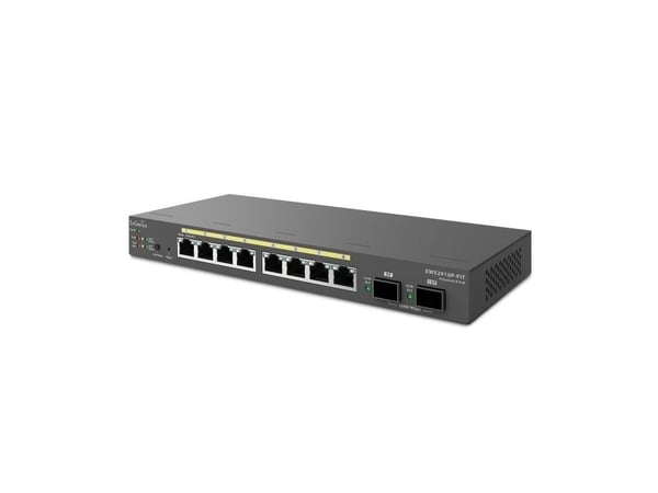 EnGenius Fit EWS2910P-FIT - Switch - L2+ - Styrt - 8 x 10/100/1000 (PoE) + 2 x SFP - stasjonær - PoE (55 W)