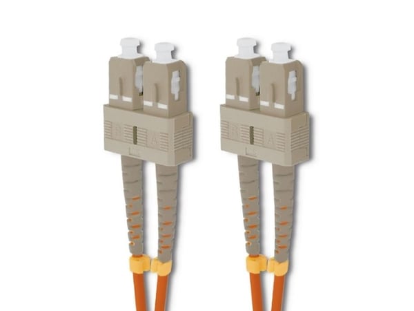 Qoltec - Koblingskabel - SC/UPC-multimodus (hann) til SC/UPC-multimodus (hann) - 3 m - fiberoptisk - dupleks - 50 / 125 mikroner - OM2 - halogenfri...