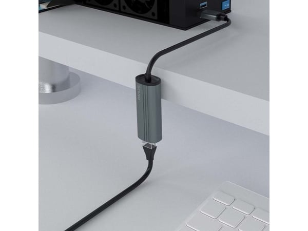 Savio AK-55 Adapter USB-A 3.1 GEN 1 do RJ-45 Gigabit Ethernet, USB 3.2 Gen 1 (3.1 Gen 1) Type-A, RJ-45, 1000 Mbit/s, Svart
