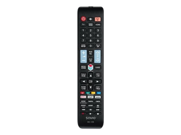 Savio RC-09 do TV Samsung - Smart TV, TV, IR Langaton, Painikkeiden painaminen, musta