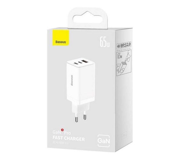 Baseus GaN5 Pro, Innendørs, AC, USB, Hvit