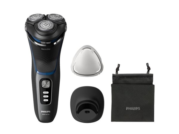 PHILIPS SHAVER 3000-SERIEN LADATTAVA PARTAKONE 5D WETDRY DOCK BAG CAP