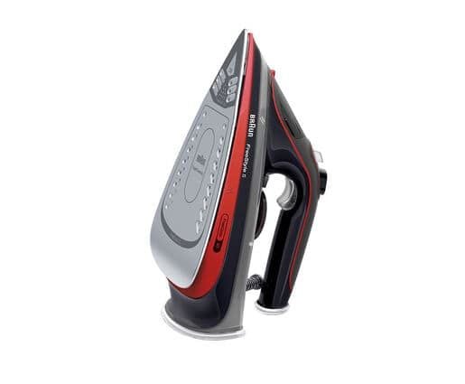 Braun FreeStyle 5 SI 5057 - Dampstrykejern med automatisk slukking - såleplate: FreeGlide 3D SuperCeramic - 2700 W - sort / rød