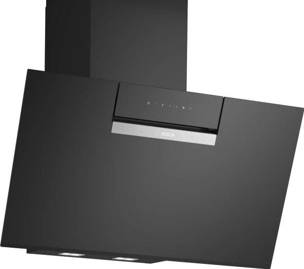 Bosch Serie | 4 DWK87FN60 - Panser - skorsteinvinklet - bredde: 79 cm - dybde: 43.3 cm - ekstraksjon og resirkulasjon (-) - svart