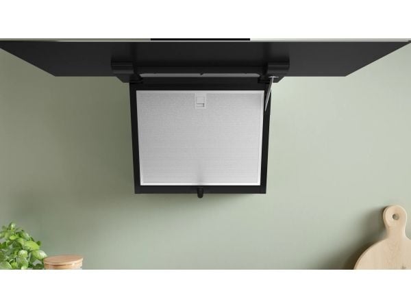Bosch Serie | 4 DWK87FN60 - Panser - skorsteinvinklet - bredde: 79 cm - dybde: 43.3 cm - ekstraksjon og resirkulasjon (-) - svart