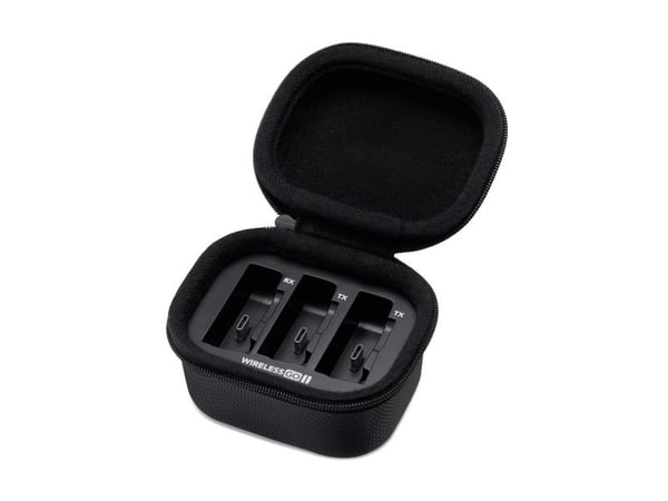 RØDE WIGOIICHARGINGCASE, Ladeetui, Rode, Wireless GO II, Svart, 5 V, 78 mm