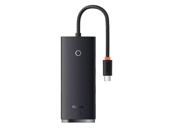 Baseus splitter USB-C med 4 portar (USB3.0) 25 cm, svart (6932172606244)