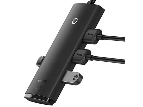Baseus USB-C-jakaja 4 portilla (USB3.0) 25 cm, musta (6932172606244)
