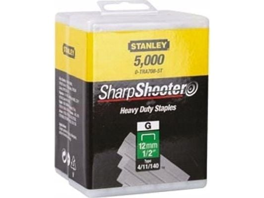 Stanley 1-TRA708-5T, Pakke med stifter, 1,2 cm, Stål, Stål, 5000 stykker