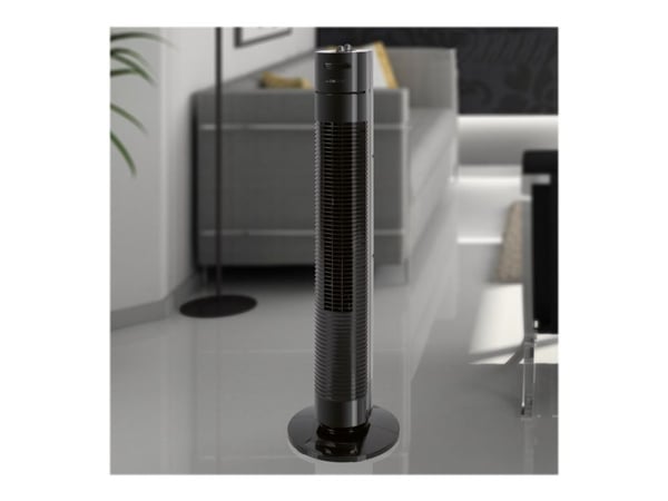 Clatronic TVL 3770, Husholdning tårnventilator, Sort, Gulv, 75°, Dreje, 2 t