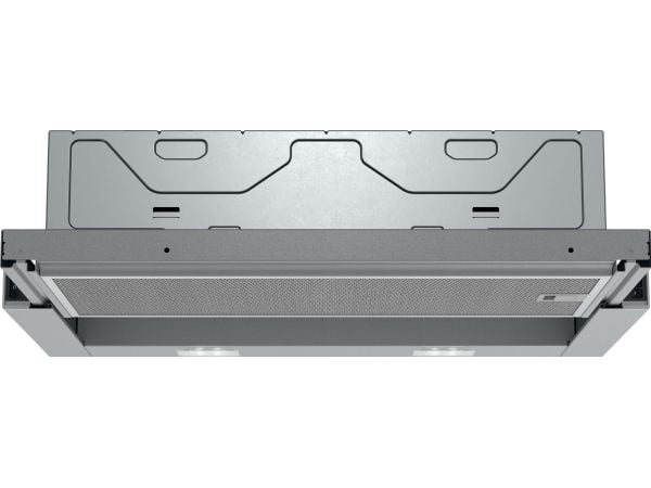 Siemens iQ100 LI64LA521 - Panser - teleskopisk - Nisje - bredde: 52.6 cm - dybde: 29 cm - ekstraksjon og resirkulasjon (-) - sølvmetallfarge