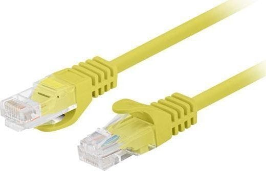 Lanberg - Patchkabel - 7,5 m - 4,8 mm - U/UTP, Suojaamaton - CAT 5/5e - strenget - gul, RAL 1016