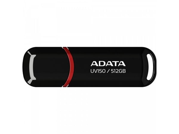 ADATA DashDrive UV150 - USB flash-enhet - 512 GB - USB 3.2 Gen 1 - svart