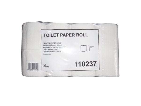 Toalettpapir Tork T4 Nøytralhvitt 2-lags 28m - (8 pakker x 8 ruller per kartong)