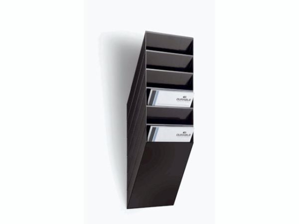 Durable FLEXIBOXX, 6 hyllyä, Musta, A4, 240 mm, 135 mm, 690 mm