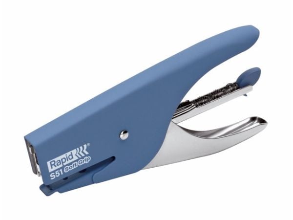 Rapid Supreme S51 Soft Grip - Stifttang - 15 ark - 21/4 - metall - blå
