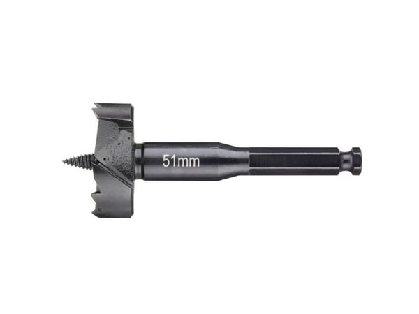 DeWALT DT4582-QZ, Borrmaskin, Forstnerborr, höger rotation, 5,1 cm, trä, gul, svart, rostfritt stål