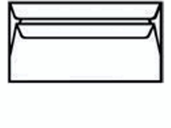 BONG Business Profile M65 - Konvolutt - International DL (110 x 220 mm) - lommebok - åpen side - selvklebende - fargekantforing - hvit - pakke av 500