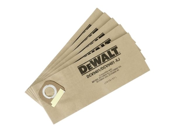 DEWALT pölynimuripussipaperi DCV586:een, 5 kpl.