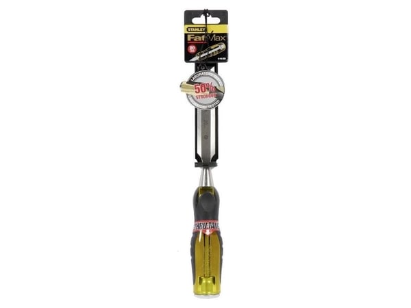 Stanley FATMAX 0-16-259, Bred meisel, Kromvanadiumstål, Sort, Gult, Metall, Plast, Gummi, 20 mm, 14,4 cm