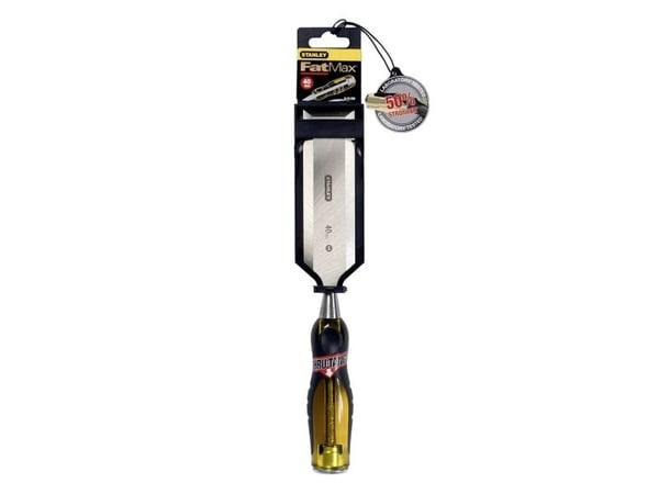 Stanley FATMAX 0-16-266, Bred meisel, Kromvanadiumstål, Sort, Gult, Metall, Plast, Gummi, 40 mm, 16,6 cm
