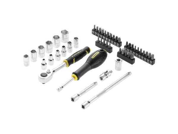 STANLEY FatMax PRO-STACK - Screwdriver handle, screwdriver bit, ratchet and socket set - 48 delar - i PRO-STACK case