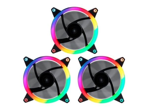 UNYKAch Fan CANDY 30 ARGB Ring Led 120 mm, Vifte, 12 cm, 1500 RPM, 16 dB, 53,02 cfm, Sort