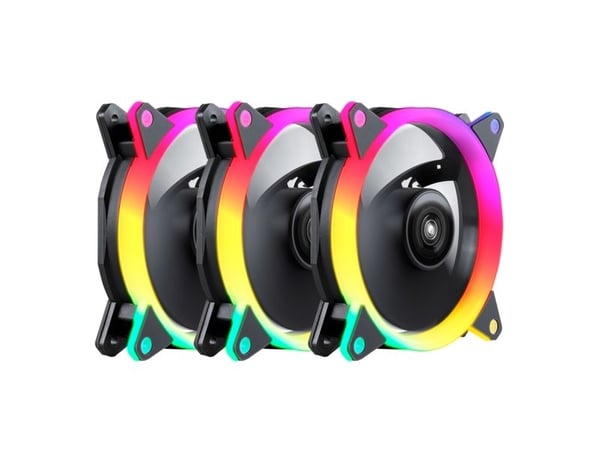 UNYKAch Fan CANDY 30 ARGB Ring Led 120 mm, Vifte, 12 cm, 1500 RPM, 16 dB, 53,02 cfm, Sort