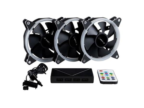 UNYKAch Fan CANDY 30 ARGB Ring Led 120 mm, Vifte, 12 cm, 1500 RPM, 16 dB, 53,02 cfm, Sort