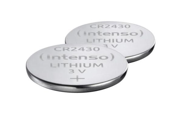 Intenso 7502442, Engangsbatteri, CR2430, Lithium-Manganese Dioxide (LiMnO2), 3 V, 2 stykker, 290 mAh