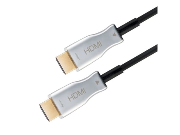Goobay 65573, 100 m, HDMI Type A (Standard), HDMI Type A (Standard), 3D, 18 Gbit/sek, musta, hopea