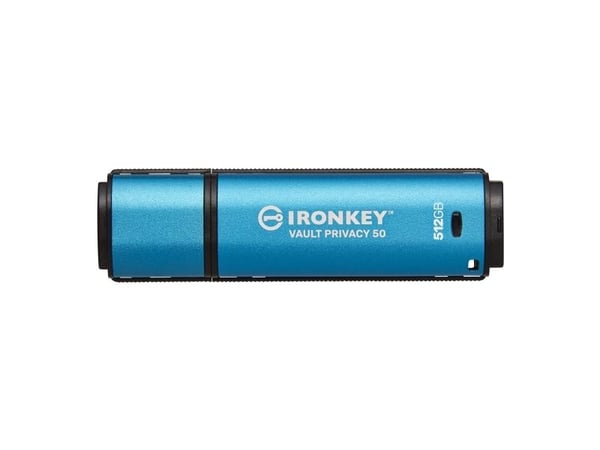 Kingston IronKey Vault Privacy 50 Series - USB-flashstasjon - 512 GB - USB 3.2 Gen 1
